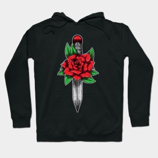 knife flower Hoodie